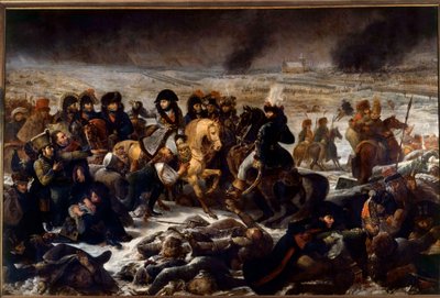 حملة بروسيا وبولندا (1806-1807): "" نابليون الأول (1769-1821) في ساحة معركة إيلاو 9/02/1807 "لوحة رسمها أنطوان جان جروس (1771-1835) 1808 صن. 5،21x7،84 م بواسطة أنطوان جان جروس