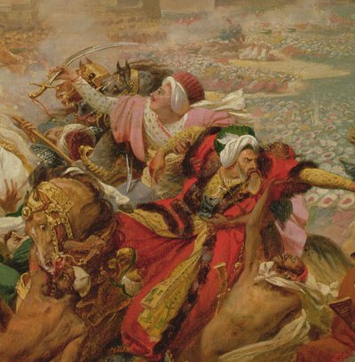 مراد هزيمة الجيش التركي في أبو قير في 25 يوليو 1799 (التفاصيل) ، ج 1805 (زيت على قماش مركب على متن) بواسطة أنطوان جان جروس