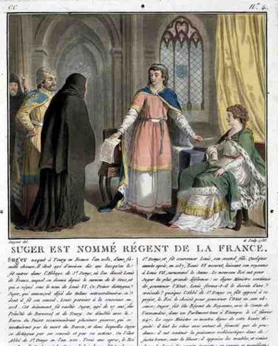 تم تسمية Abbot Suger (1082-1152) باسم Regent of France ، 1788 بواسطة أنطوان لويس فرانسوا سيرجنت مارسو