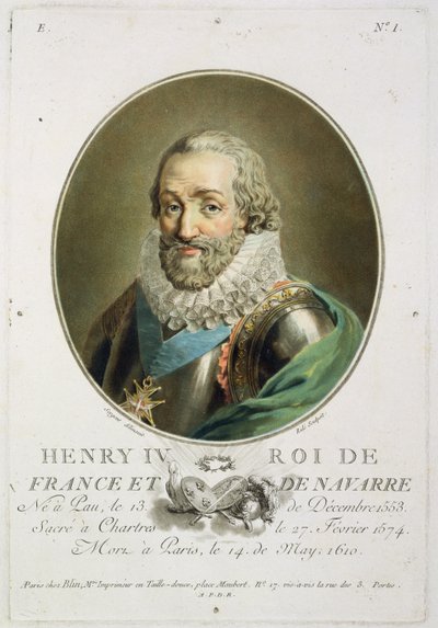 صورة لهنري الرابع ، ملك فرنسا ونافار (1553-1610) منقوشة بواسطة Ride بواسطة أنطوان لويس فرانسوا سيرجنت مارسو