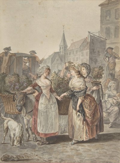 The Flower Girl The Little Flower Seller ، بدون تاريخ. بواسطة أنطوان لويس فرانسوا سيرجنت مارسو