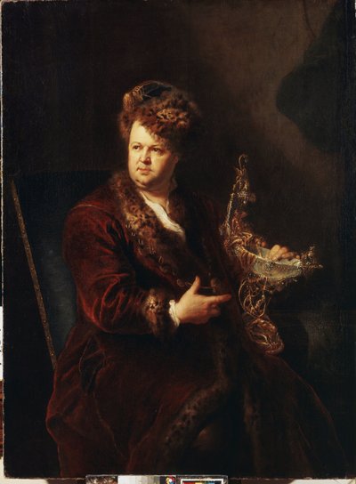 صورة لصائغ المجوهرات يوهان ملكيور دينجليجر (1664-1731). رسم أنطوان بيسني (1683-1757) ، حوالي 1721. الفن الألماني ، على الطراز الباروكي. متحف هيرميتاج سانت بطرسبرغ. بواسطة أنطوان بيسني