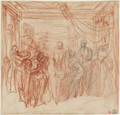 الكوميديون الإيطاليون يأخذون أقواسهم بواسطة أنطوان واتو