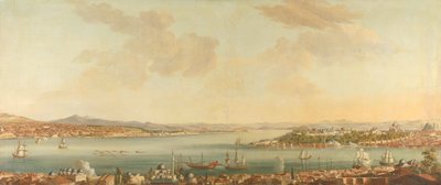 منظر للقسطنطينية (اسطنبول) وسراجليو من المفوضية السويدية في بيرا بواسطة Antoine van der Steen