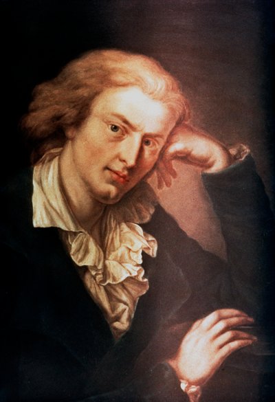 يوهان كريستوف فريدريش فون شيلر ، شاعر وكاتب مسرحي ومؤرخ ألماني ، عام 1785 بواسطة انطون جراف