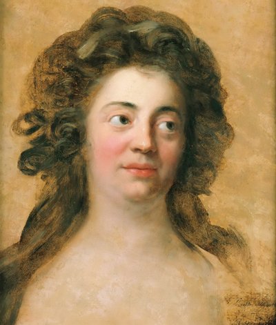 صورة لدوروثيا فريدريك شليغل 1764-1839 ، ولدت بريندل مندلسون ، c.1790. بواسطة انطون جراف