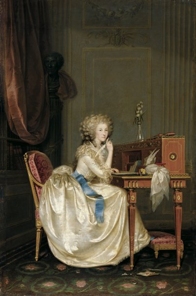 صورة ماري لويز من سافوي 1749-1792 ، أميرة لامبال بواسطة انطون هيكل