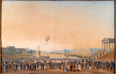 مدخل لويس الثامن عشر ، ملك فرنسا (1755-1824) في باريس في 3 مايو 1814. رسم أنطوان إجناس ميلينغ (1763-1831) بواسطة انطون اجناز ميلينج