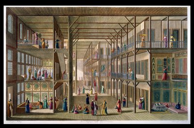 الداخلية لحريم رب القسطنطينية الكبير ، نقشها فرانسوا دينيس ني (1732-1817) 1811 بواسطة انطون اجناز ميلينج