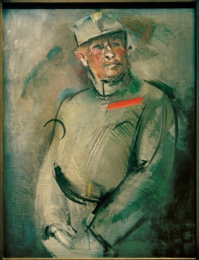 Portrait eines österreichischen Offiziers بواسطة أنطون كوليج