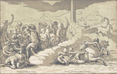 الإسرائيليون يعبرون البحر الأحمر ، كاليفورنيا. 1740. بواسطة انطون ماريا زانيتي