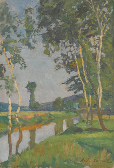 السلوفينية: بيرش بجانب الماء بواسطة انطون نوفاك