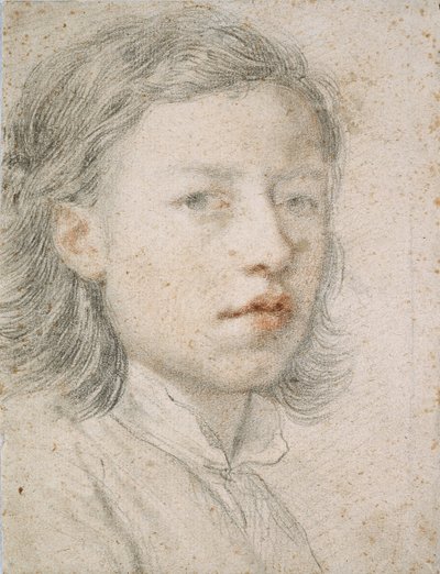 صورة شخصية - عمل أنتون رافائيل مينجز (1728-1779) ، دم وطباشير على ورق (26.1 × 20.2 سم) بواسطة انطون رافائيل منغز