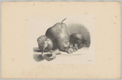 كمثرى ، خوخ ، عنب وليمون مقشر دراسات الزهور والفاكهة (...) الحلقة الثالثة (عنوان المسلسل) بواسطة انطون فايس