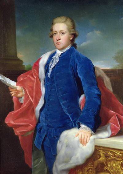 William Cavendish, 5th Duke of Devonshire (oil on canvas) بواسطة انطون فون مارون