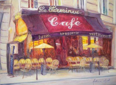 Cafe le Terminus ، 2010 بواسطة أنطونيا ميات