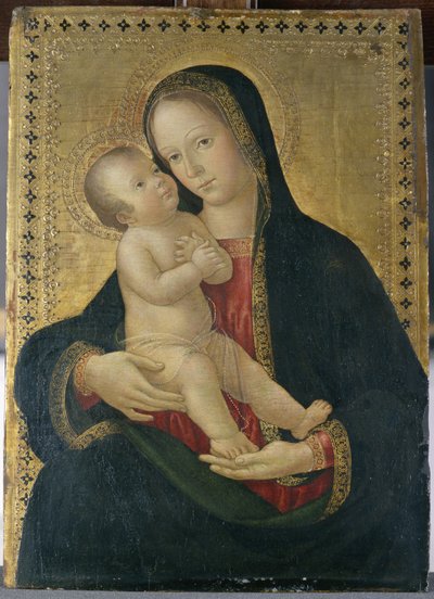 مادونا والطفل ، c.1480-85 (درجة حرارة على خشب الحور) بواسطة أنطونيازو رومانو