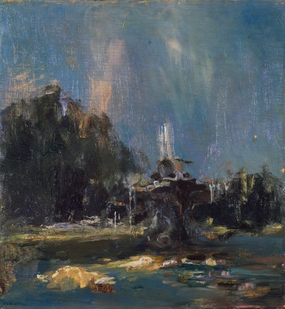 حديقة بها نافورة بواسطة أنطونيو أمبروجيو ألسياتي