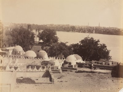 أسيوط ، منظر من الجبل ، ج. 1870 - 1880. بواسطة أنطونيو بيتو