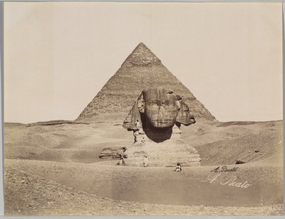Sphinx et la Pyramide de Chephren (الزلال الفضي الصورة) بواسطة أنطونيو بيتو