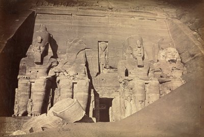 معبد رمسيس الثاني ، أبو سمبل ، ج. 1860s. بواسطة أنطونيو بيتو