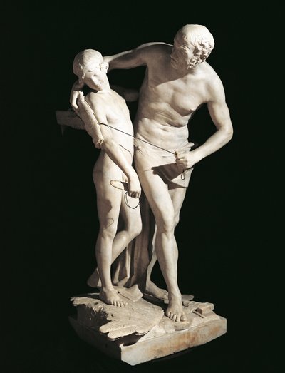 Daedalus and Icarus by Antonio Canova (1757-1822), marble sculpture, 220 cm height بواسطة انطونيو كانوفا