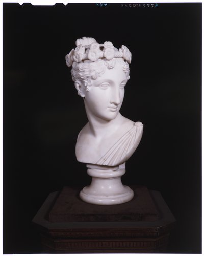 رأس راقصة ، 1820 (رخام) بواسطة Antonio Canova