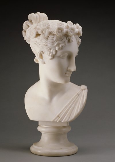 رأس راقصة ، 1820 (رخام) بواسطة Antonio Canova