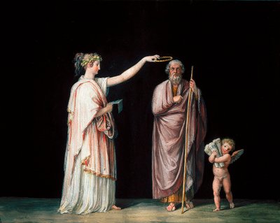 موسى كاليوب وهوميروس. تمبرا بواسطة أنطونيو كانوفا (1757-1822) ، حوالي عام 1798. بواسطة انطونيو كانوفا