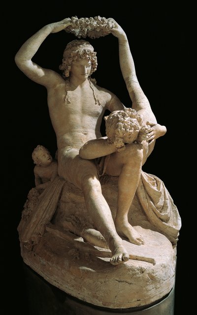 Venus Crowning Adonis, by Antonio Canova (1757-1822), plaster بواسطة انطونيو كانوفا