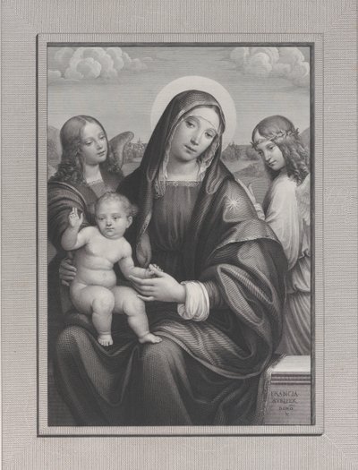 مادونا والطفل مع الملائكة ، 1822-1888. بواسطة انطونيو دالكو