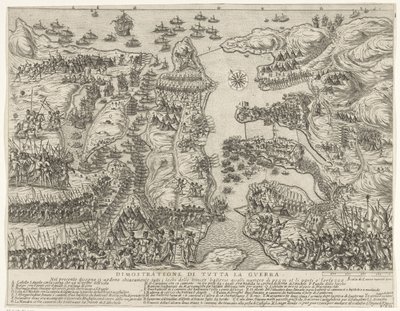 نظرة عامة على المعركة بأكملها في مالطا Dimostrazione di tutta la guerra (العنوان على الكائن) حصار مالطا (عنوان المسلسل) بواسطة نيكولو أليجري