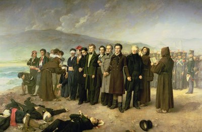 إعدام خوسيه ماريا دي توريخوس يوريارتي (1791-1831) ورفاقه في عام 1831 ، 1888 بواسطة أنطونيو جسبرت