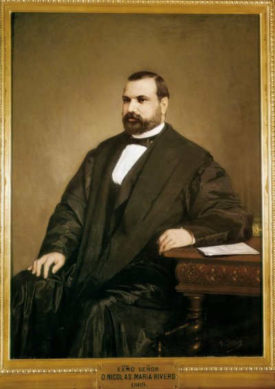 صورة لنيكولا ماريا ريفيرو (1814-1878) ، سياسي إسباني وزعيم الحزب الديمقراطي بواسطة أنطونيو جسبرت