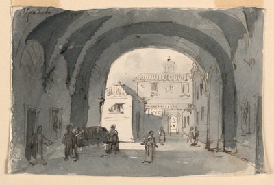 تصميم المرحلة ، مستشفى بريشيا بواسطة Antonio Giuseppe Basoli