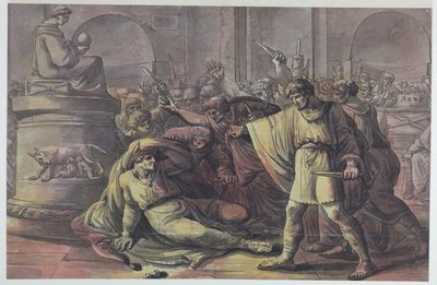 وفاة يوليوس قيصر بواسطة Antonio Giuseppe Basoli