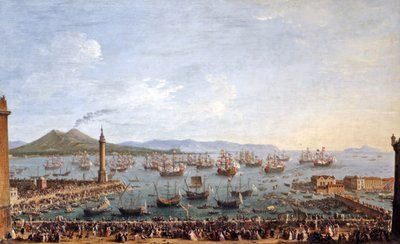 رحيل تشارلز الثالث ملك إسبانيا ونابولي من نابولي 1759. بواسطة انطونيو جولي