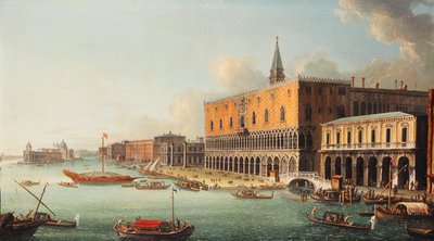 باسينو دي سان ماركو ، البندقية ، باتجاه الغرب ، حوالي 1740s بواسطة انطونيو جولي