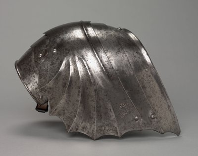 بولدرون القوطي على شكل مروحة ، c.1485-1500 (فولاذ) بواسطة أنطونيو ميساليا
