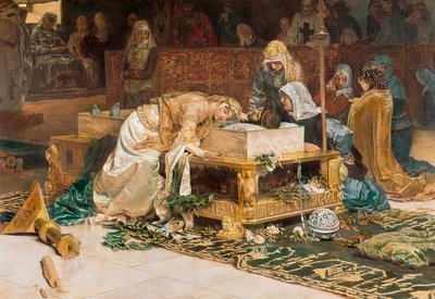 "عشاق تيرويل" ، لوحة أنتوني مونوز إي ديجرين (1841-1924). التفاصيل. 1884 بواسطة أنطونيو مونوز ديجرين