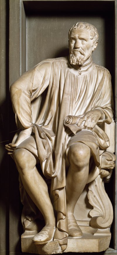 Portrait of the sculptor, painter and architect Michelangelo Buonarroti dit Michelangelo بواسطة أنطونيو نوفيلي