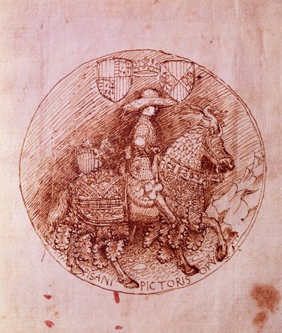 تصميم ميدالية ألفونسو أراغون بواسطة أنطونيو بيسانيلو (1395-1455) بواسطة أنطونيو بيسانيلو