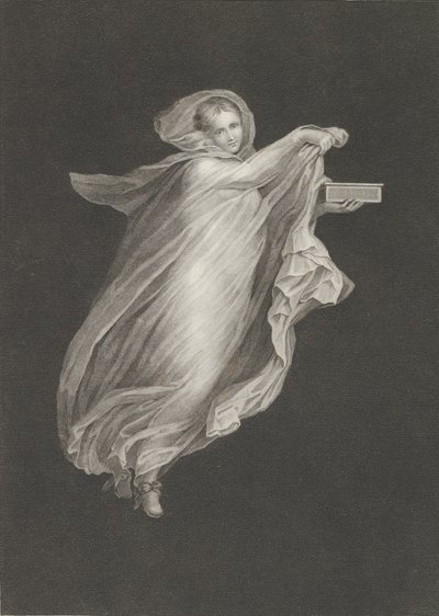 باشانت ترتدي شالًا مقنعًا وتحمل صندوقًا في يدها اليسرى ، وتضع ... ، كاليفورنيا. 1795-كاليفورنيا. 1820. بواسطة أنطونيو ريتشياني