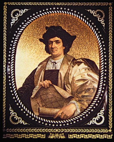 Christopher Columbus (mosaic) بواسطة أنطونيو سالفياتي