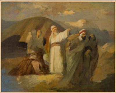 مشهد من الكتاب المقدس (زيت على قماش) بواسطة انطونيو سيمونازي