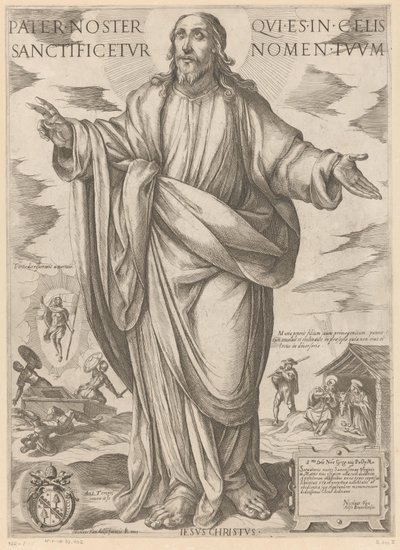 السيد المسيح أبانا الذي في السماء ، ليتقدس اسمك (العنوان على الشيء) المسيح ، ماري إن دي الرسول (عنوان السلسلة) بواسطة انطونيو تمبيستا