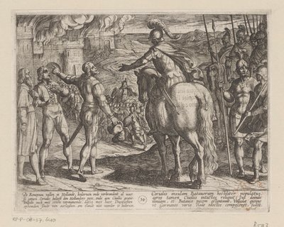 الرومان يحرقون الريف الهولندي حروب باتافيان ضد الرومان (عنوان المسلسل) Batavorum cum Romanis Bellum (عنوان السلسلة) بواسطة انطونيو تمبيستا