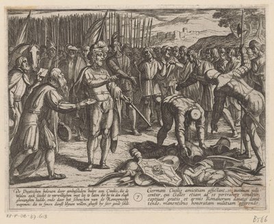 مبعوثون ألمان يزورون يوليوس سيفيليس حروب باتافيان ضد الرومان (عنوان المسلسل) Batavorum cum Romanis Bellum (عنوان السلسلة) بواسطة غير معروف