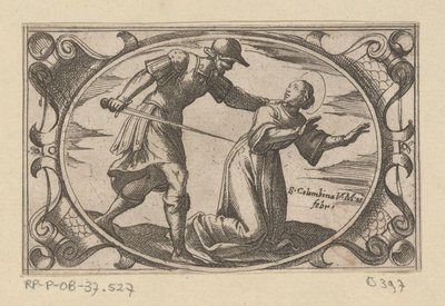 ه. كولومبينا ، بقلم دوشتر فان إتش أوستريوس Romeinse Martelaressen (عنوان المسلسل) Imagini di moltes vergini Rom nel Martirio (عنوان المسلسل) بواسطة جيوفاني أنطونيو دي باولو