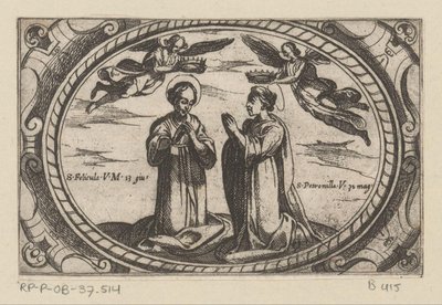 H. فيليكولا في H. Petronilla رومانيسك مارتلارسين (عنوان المسلسل) Imagini di Many virgini Rome nel Martyrio (عنوان السلسلة) بواسطة انطونيو تمبيستا